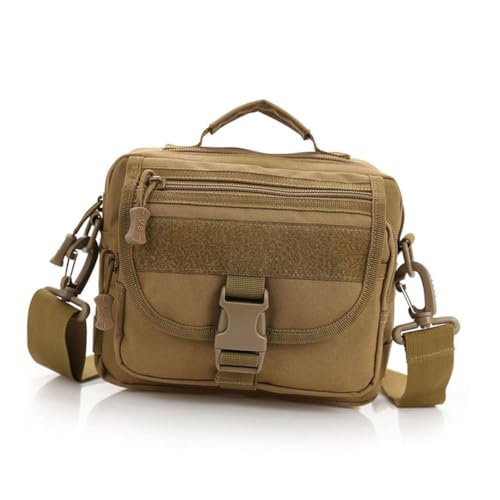 Gatuida Unisex Outdoor Schultertasche aus Robustem Nylon Kleine Taktische Umhängetasche mit Verstellbarem Schultergurt Multifunktionale Crossbody Handtasche für Reisen Zufällige Farbe von Gatuida