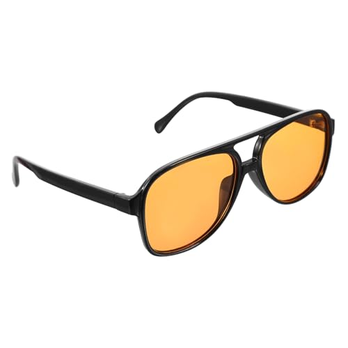 Gatuida Unisex Retro Sonnenbrille mit Getönten Gläsern UV Schutz Großes Rahmen Design in Glänzendem Schwarz und Gelb Leichte Strapazierfähige Outdoor Reisebrille für Damen und Herren Gatuida Unisex Retro Sonnenbrille mit Getönten Gläsern UV Schutz Großes Rahmen Design in Glänzendem Schwarz und Gelb Leichte Strapazierfähige Outdoor Reisebrille für Damen und Herren von Gatuida