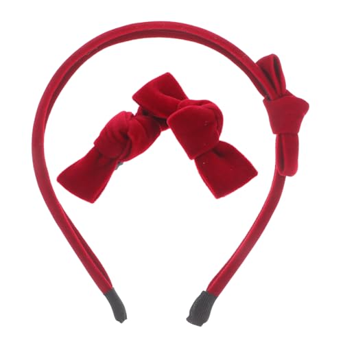 Gatuida Samt-stirnbänder Mit Schleife Für Damen Mädchen Und Kleinkinder Haar-accessoires Mit Cosplay-schleife Kopfbedeckung Für Schule Und Cheerleading von Gatuida