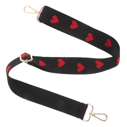 Gatuida Verstellbarer Breiter Schultergurt mit Gesticktem Herzmotiv Langlebiger Ersatzriemen für Damen Handtaschen Komfortabel und Schulterfreundlich Robustes Material Modischer von Gatuida