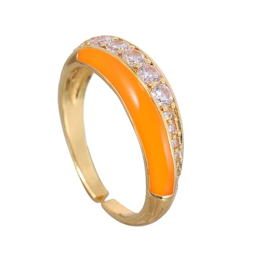 Gatuida Verstellbarer Damenring Kupferlegierung Modeschmuck Offener Fingerring Komfortabel Langlebig Alltags Party Schmuck Geschenk von Gatuida