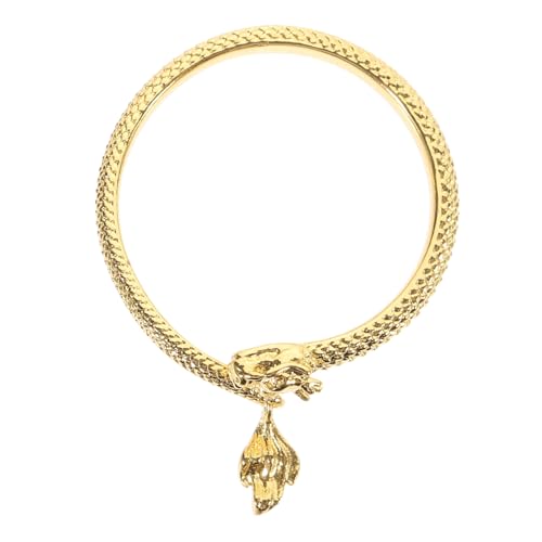 Gatuida Verstellbarer Offener Drachenschwanz Ring Goldfarben Modischer Schmuck Damen Eleganter Bequemer Statement Ring für Festival und Alltag von Gatuida