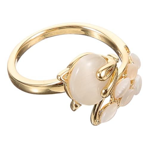Gatuida Verstellbarer Offener Katzenauge Fuchs Ring mit Strasssteinen Damen Animal Jewelry Schmuck von Gatuida