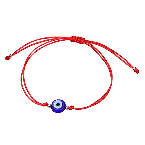 Gatuida Böses Auge Armreif Rotes Schnurarmband Augenarmband Für Herren Und Damen Schutzarmband Mit Bösem Blick-anhänger Minimalistisches Fadenarmband von Gatuida