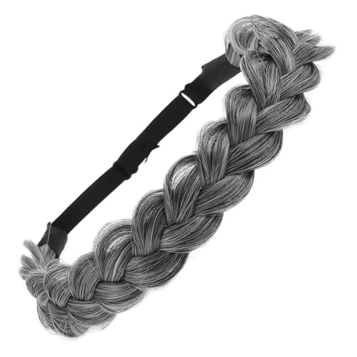 Gatuida Verstellbares Geflochtenes Stirnband aus Hitzebeständigem Synthetischem Haar Komfortables Haaraccessoire für Mädchen Modisches Haarband für Täglichen Gebrauch Langlebig und von Gatuida