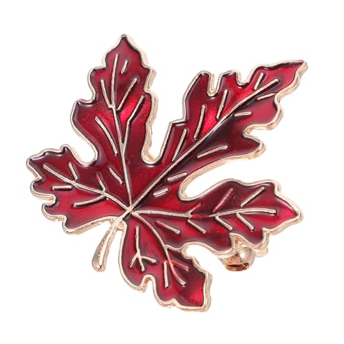 Gatuida Vintage Ahornblatt Brosche für Damen Metall Anstecknadel mit Emaille Robust und Farbbeständig Modisches Accessoire für Kleidung Schal und Hut zum Herbst und Thanksgiving von Gatuida