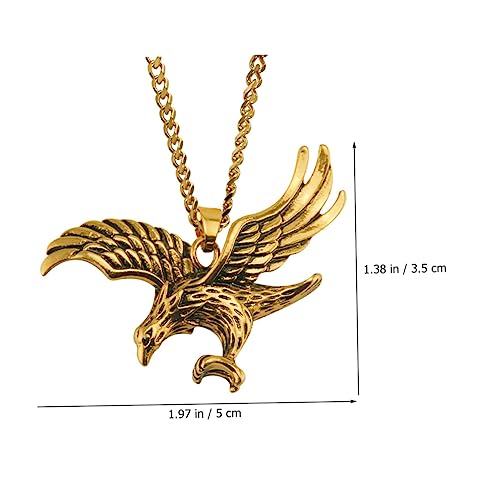 Gatuida Vintage Anhänger Halskette für Männer Goldfarbene Metallschmuck mit Symbolischer und Stärke Robustes Design für Alltag Partys und Besondere Anlässe Geeignet für Männer und Jungen von Gatuida