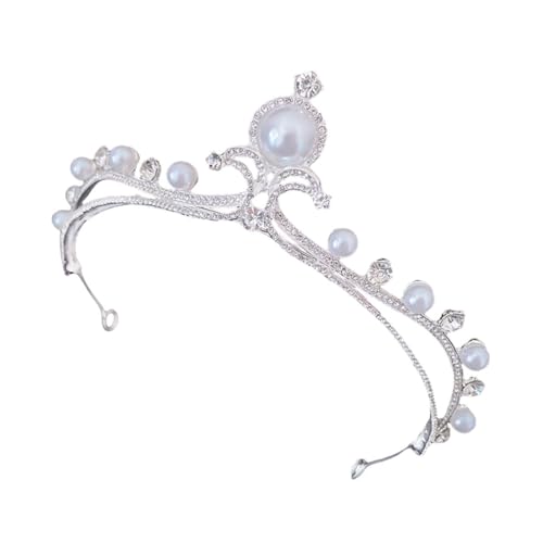 Gatuida Vintage Braut Tiara mit Funkelnden Strasssteinen und Perlen Leichter Haarschmuck für Frauen und Mädchen Eleganter Kopfschmuck für Hochzeit Party Fotoshooting und Festliche Anlässe von Gatuida