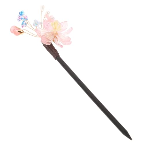 Gatuida Vintage Chinesische Haarnadel mit Floraler Verzierung Haarstäbchen für Hanfu Frisuren Dekoratives Haarschmuck Accessoire für Damen und Teens Geeignet für Hochzeit Party und Alltag von Gatuida