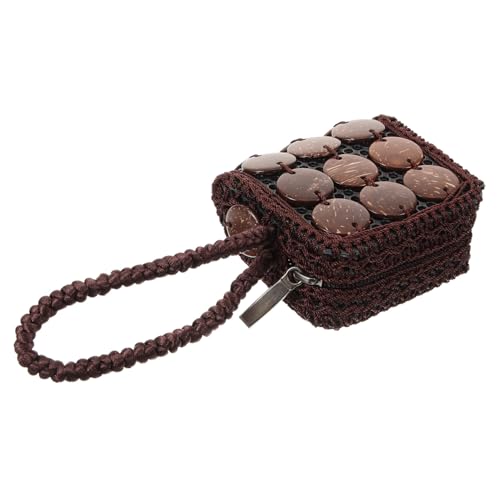 Gatuida Vintage Damen Geldbörse Klein mit Münzfach Leichte Handgewebte Mini Geldtasche für Münzen Schlüssel und Lippenstift Kompakte Change Purse im Boho Stil Praktische Kleine von Gatuida