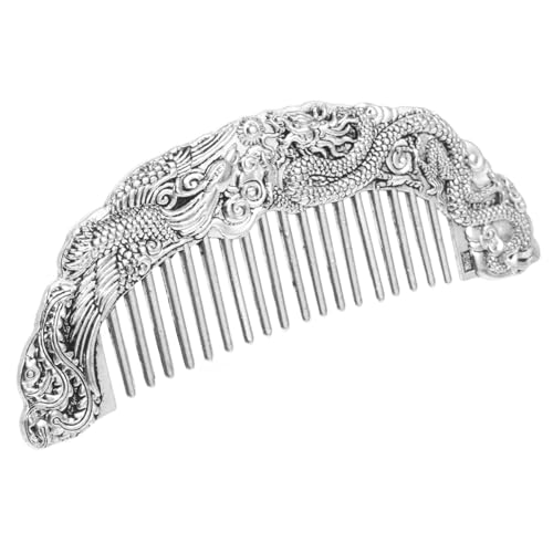 Gatuida Vintage Drachen Breiter Zahnkamm für Männer Entwirren und Stylen von Lockigem Haar Antikes Deko Element für Besondere Anlässe und Sammlerstücke von Gatuida
