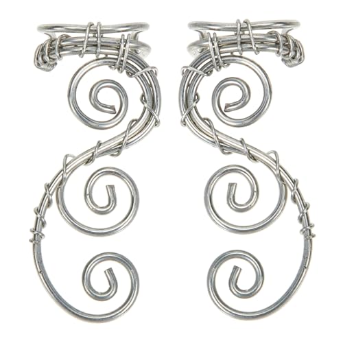 Gatuida Vintage Elf Ohrclips Damen Ohrklemme Handgefertigt Retro Elfen Schmuck Clip Ohrhaken Ohrschmuck für Partys Alltag Geburtstage von Gatuida