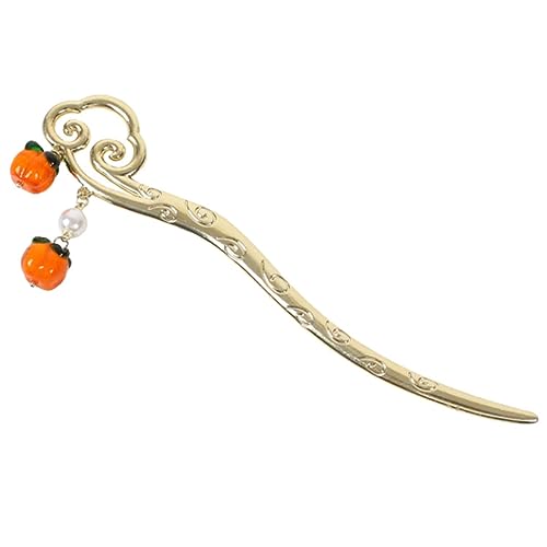 Gatuida Vintage Haarnadel Metalllegierung Langhaarstab Chinesischer Hanfu Stil Eleganter Haarstab für Frauen Dutt Haarschmuck Einfach zu Tragen und Strapazierfähig von Gatuida