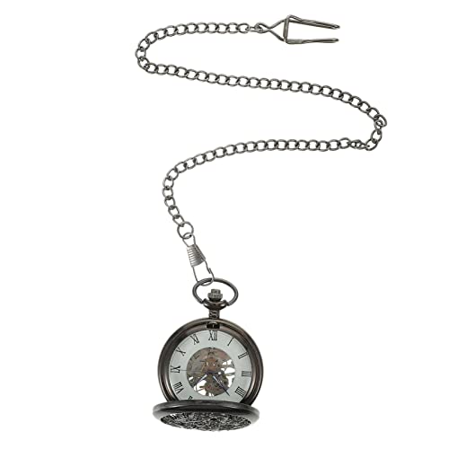 Gatuida Alte Taschenuhren Taschenuhr Zahlenanhänger Retro-Hängeuhr Hals Vintage-Uhr Uhren Digitaluhr Uhr mit römischen Ziffern Vintage Hängeuhr mechanisch Anschauen Rom Muschelschale von Gatuida