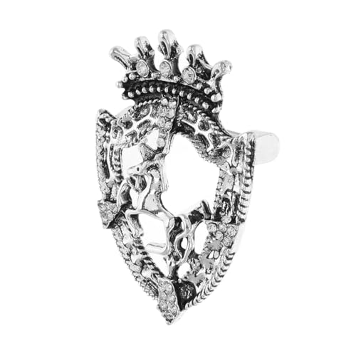 Gatuida Vintage Herren Brosche mit Strass und Pferde Abzeichen Antike Anstecknadel für Revers Stilvolle Anzug Accessoires Vielseitig für Oktoberfest und Gastgeber Silberfarben von Gatuida