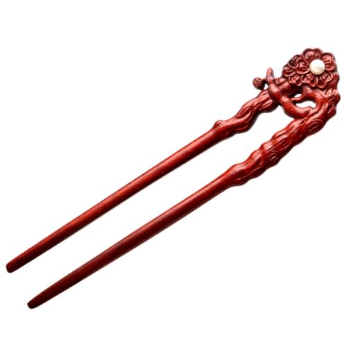 Gatuida Vintage Holz Haarnadel Haarschmuck mit Feiner Handwerkskunst Stabile Haarstäbchen für Frauen und Teenager Langlebiger Holz Haarfork für Festlichen Dutt und Einfach zu Tragen und von Gatuida