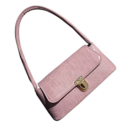 Gatuida Vintage PU Schultertasche Damen Große Kapazität Handtasche Modisch Retro Vielseitig Leicht für Alltag und Büro mit Sicherem Innenfach von Gatuida