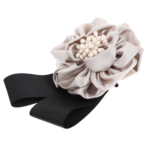 Gatuida Vintage Rosen Blumenbrosche aus Stoff Dekorative Anstecknadel für Kleidung Rucksack und Anzug Stilvolle Damenbrosche in Beige Geeignet als zu Besonderen Anlässen von Gatuida