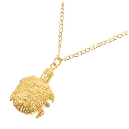 Gatuida Vintage Schildkröten Taschenuhr Retro Design Quarzbewegung Tragbare Uhr für Mädchen für Familie und Freunde von Gatuida