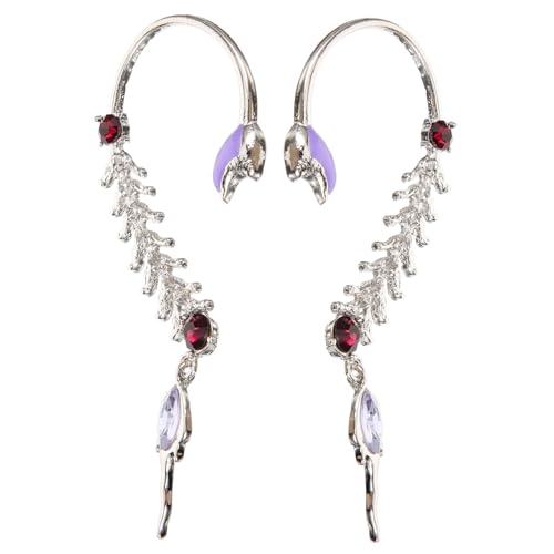 Gatuida Vintage Schlangen Ohr Cuff Ohrringe Piercing Damen Ear Jewelry Modisch Auffällig Langlebig für Partys Hochzeit und Besondere Anlässe von Gatuida