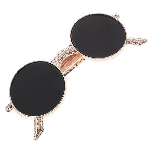 Gatuida Vintage Sonnenbrille Haarklammer Damen Großer Metall Haarspange Modischer Haarschmuck für Ponytail und Flechtfrisuren Elastischer Clip für Alltag Party und Cosplay von Gatuida