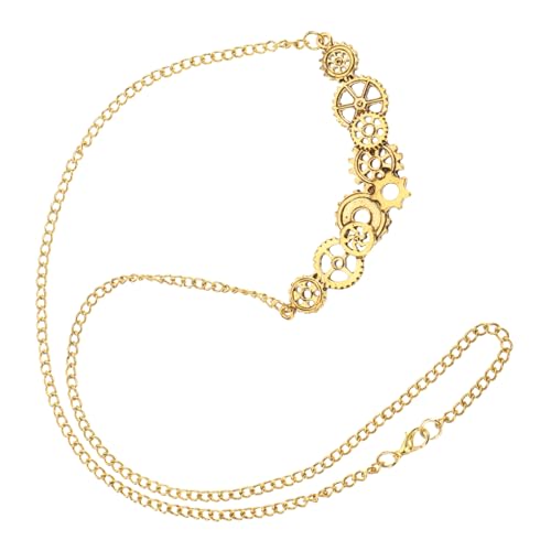 Gatuida Vintage Steampunk Halskette aus Legiertem Material Verschleißfest mit Fein Polierten Zahnrädern Modisches Accessoire für Damen und Herren Vielseitig Tragbar Stilvolles von Gatuida