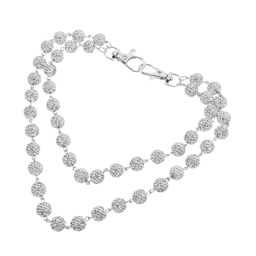 Gatuida Wallet Chain mit Funkelnden Strasssteinen Mehrschichtiges Design Metall Hip Hop Gürtelkette für Herren Vielseitige Jeanstaschenkette Trendige Punk Hosenzubehör für Alltag und Party von Gatuida