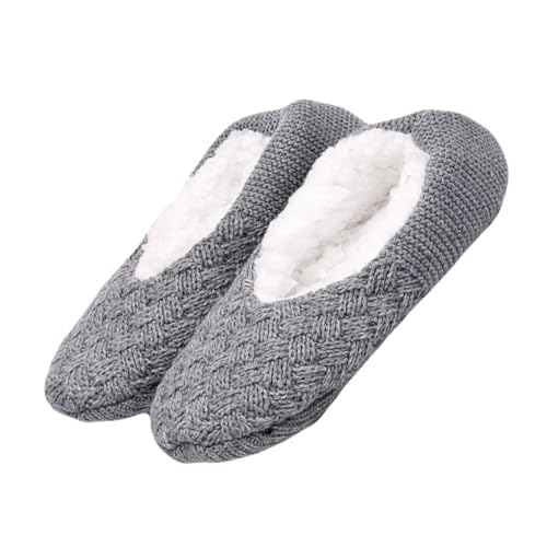 Gatuida Warme Haussocken mit Rutschfester Sohle Dicke Winter Slipper Socks für Erwachsene Kuschelige Boden Socken für Kalte Tage Zuhause von Gatuida