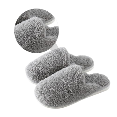 Gatuida Warme Herren Hausschuhe aus Atmungsaktivem Plüsch Rutschfeste Verschleißfeste Indoor slipper mit Dickem Dünnem Sohlenboden Modisch und Langlebig für Wintergebrauch von Gatuida