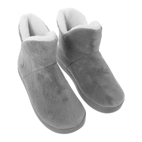 Gatuida Weiche Hohe Stiefeletten Für Den Heimgebrauch Im Schlafzimmer Damenschuhe Mit Rutschfestem Knöchel Für Schutz Komfort Und Unterstützung Hoher Schaft Gemütlich Flauschig von Gatuida