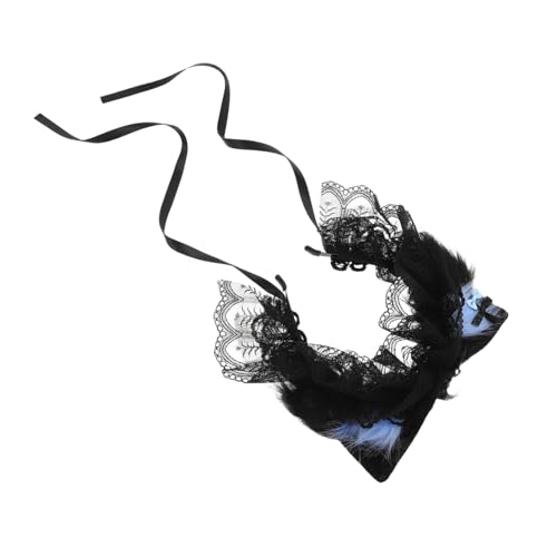 Gatuida Weiches Tierohren Kopfband mit Schleife Spitze Lolita Haarschmuck für Halloween Party Cosplay Kostüm von Gatuida