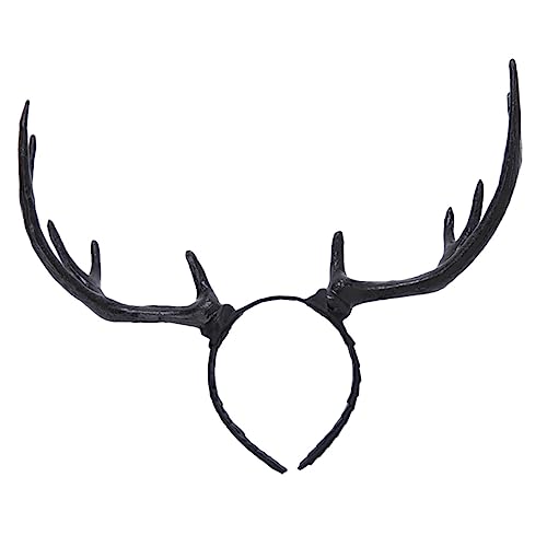 Gatuida Weihnachtliches Rentier Haarreif Elastisch und Wiederverwendbar Robustes Material Modisches Geweih Stirnband für Erwachsene für Kostüm und Weihnachtsfeiern von Gatuida