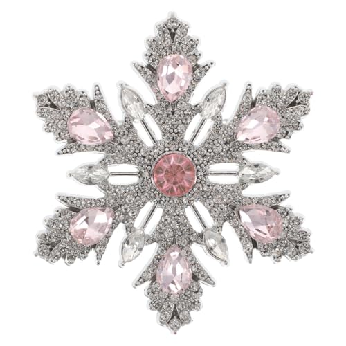 Gatuida Weihnachts-Schneeflockenbrosche: Strass-Weihnachts-Reversnadel für Winter-Outfits, Weihnachtsschmuck, Neujahrsgeschenk – Reversnadel für Anzüge und Mäntel von Gatuida