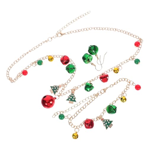 Gatuida Weihnachtsglocken Schmuck Ohrringe Schmuck Für Frauen Weihnachtsglocken Dekorationen Jingle Bell Armbänder Weihnachtskette Für Frauen Süße Halskette Mit Tropfenanhänger Gatuida Weihnachtsglocken Schmuck Ohrringe Schmuck Für Frauen Weihnachtsglocken Dekorationen Jingle Bell Armbänder Weihnachtskette Für Frauen Süße Halskette Mit Tropfenanhänger von Gatuida