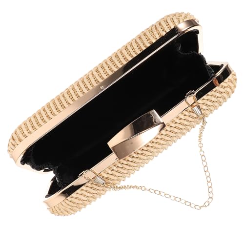 Gatuida Woven PU Handtasche Damen Kette Leicht Outdoor Phone Bag Modisch Klein Robust für Shopping Reisen Alltag von Gatuida