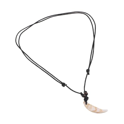 Gatuida Zahn Anhänger Halskette Herren Verstellbar Imitation Wolfszahn Charm Langlebig Stylisch Für Alltag und Events von Gatuida