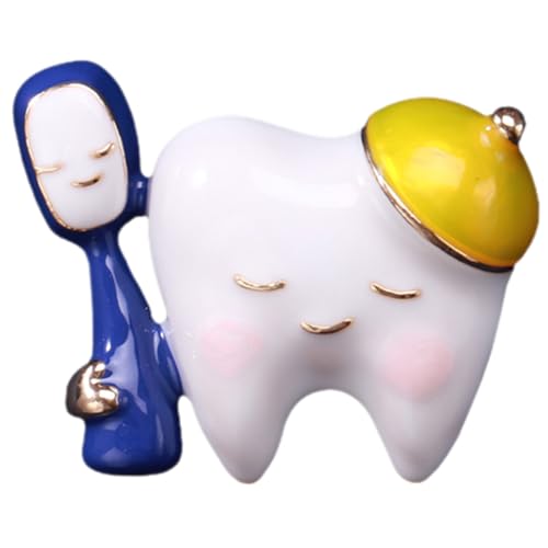 Gatuida Zahn Brosche Emaille Anstecknadel aus Langlebig und Pflegeleicht Dekorative Brosche für Kleidung Rucksäcke Hüte Vielseitig für Damen Herren und Jugendliche Geschenkidee von Gatuida