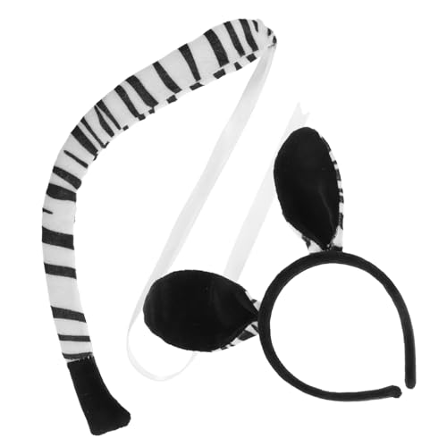 Gatuida Zebra Ohren Und Mit Stirnband Und Ohrclips Für Tierkostüm Cosplay Party Zubehör Aus Haltbarem Material Gatuida Zebra Ohren Und Mit Stirnband Und Ohrclips Für Tierkostüm Cosplay Party Zubehör Aus Haltbarem Material von Gatuida