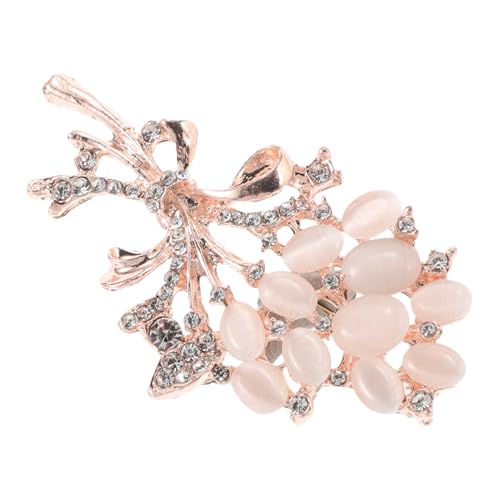 Gatuida Zinklegierung Brosche Damen Anstecknadel Blumenmotiv Eleganter Schmuck für Mantel Strickjacke Hut Schal Brosche Geschenkidee von Gatuida