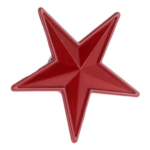 Gatuida Zinklegierung Brosche Roter Fünf Stern Vintage Stil Retro Anstecknadel für Damen und Herren als Kleid Clip Schmuck Accessoire für Jacke Tasche Hut von Gatuida