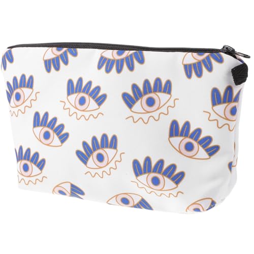 Gatuida wasserdichte Make up Tasche mit Evil Eye Design Kleine Kosmetiktasche für Damen Reise kulturbeutel mit Reißverschluss Praktischer Schminkbeutel für Outdoor Schmuck Münzen und von Gatuida