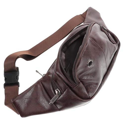 Gatuida wasserdichte PU Bauchtasche Hüfttasche für Damen und Herren Vielseitig Geräumig Verstellbarer Gurt für Wandern Outdoor Reisen und Sport Stilvoll Robust Leichte Umhängetasche von Gatuida