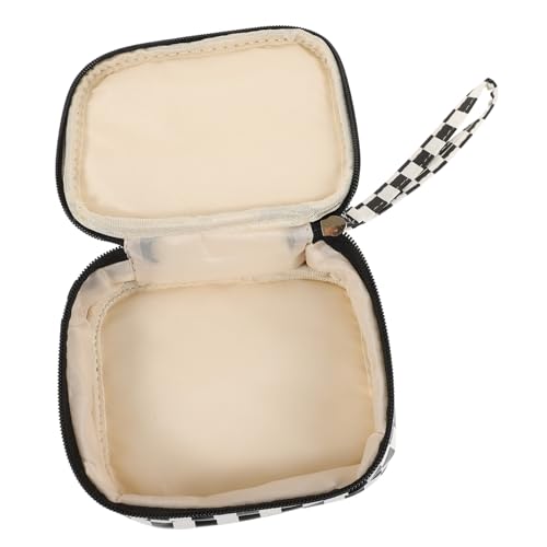 Gatuida wasserdichte PU Kleine Geldbörse für Damen mit Reißverschluss Multifunktionale und Schlüsselbörse Praktische Aufbewahrung für Lippenstift Hygieneartikel Modische Karierte von Gatuida