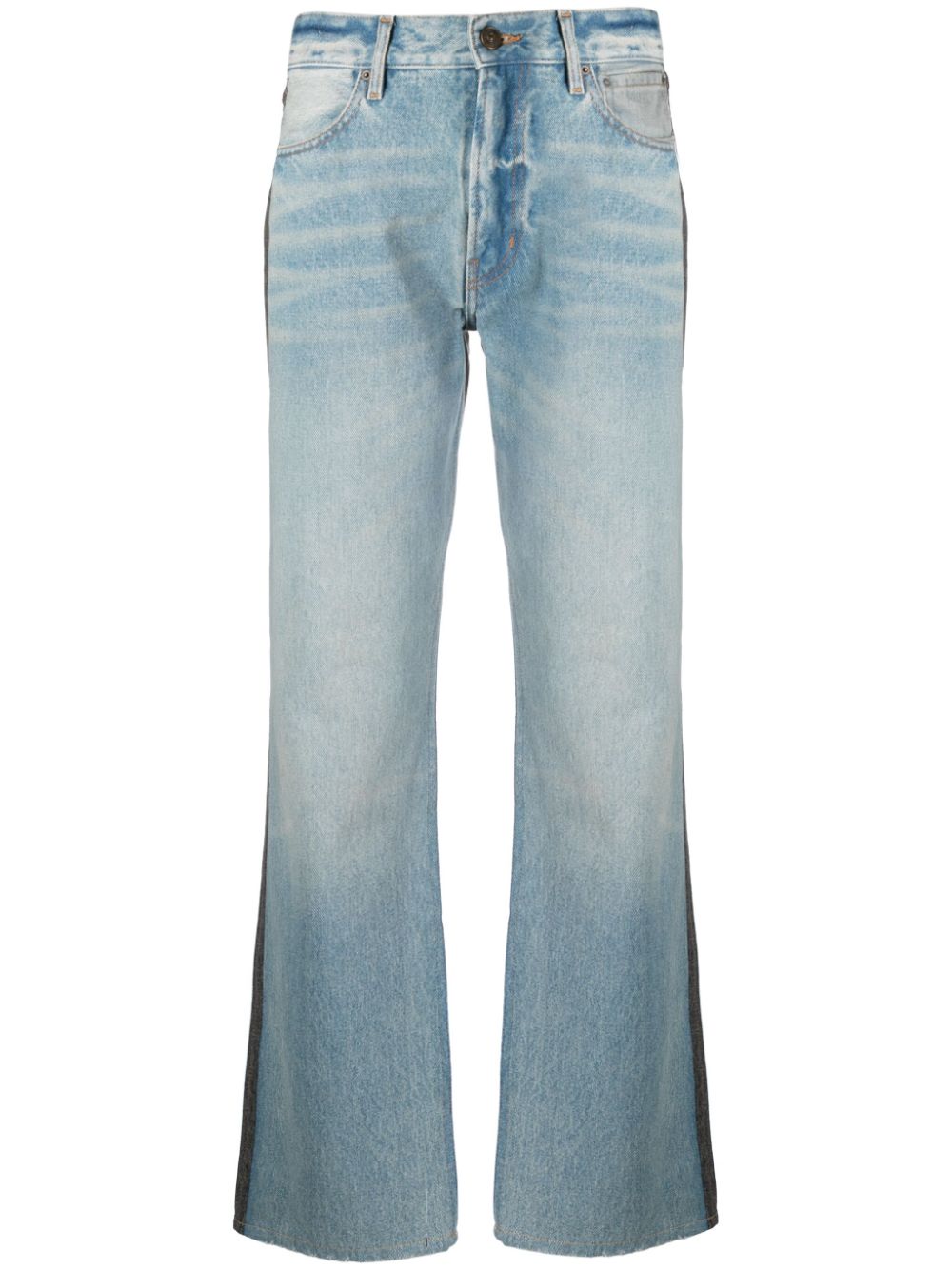 Gauchère Zweifarbige Straight-Leg-Jeans - Blau von Gauchère