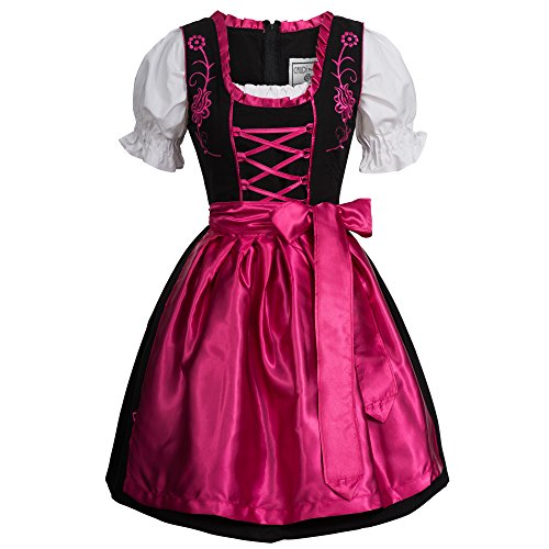 Gaudi-Leathers Damen SW2550 Dirndl, Schwarz (Pink Schwarz 050), 34 von Gaudi-Leathers