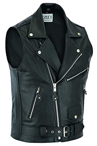 Gaudi-Leathers Lederweste Brando in Größe 4XL von Gaudi-Leathers