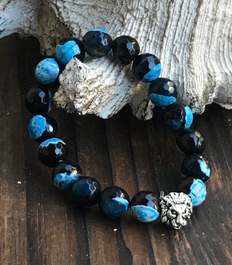 Handgemachte Edelstein Armband, Geschenk Für Bräutigam, Natürliche Heilung Sohn, Stretch-Armband. Herren Perlen Handgemachte Edelstein Armband, Geschenk Für Bräutigam, Natürliche Heilung Sohn, Stretch-Armband. Herren Perlen von GaudiDazzles