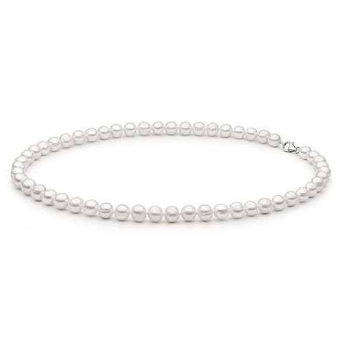 Gaura Perlenkette Herren – Weiße Süßwasserperlen rund 8–8,5 mm • 45 cm Länge • Robuster Karabinerverschluss aus 925 Sterling Silber • Eleganter Herrenschmuck Gaura Perlenkette Herren – Weiße Süßwasserperlen rund 8–8,5 mm • 45 cm Länge • Robuster Karabinerverschluss aus 925 Sterling Silber • Eleganter Herrenschmuck von Gaura