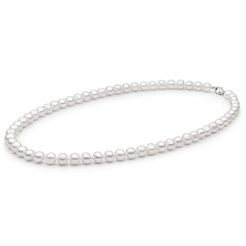 Gaura Perlenkette Herren – Weiße Süßwasserperlen rund 8–8,5 mm • 50 cm Länge • Rhodiniertes 925 Sterling Silber Karabinerverschluss • Eleganter Herrenschmuck Gaura Perlenkette Herren – Weiße Süßwasserperlen rund 8–8,5 mm • 50 cm Länge • Rhodiniertes 925 Sterling Silber Karabinerverschluss • Eleganter Herrenschmuck von Gaura