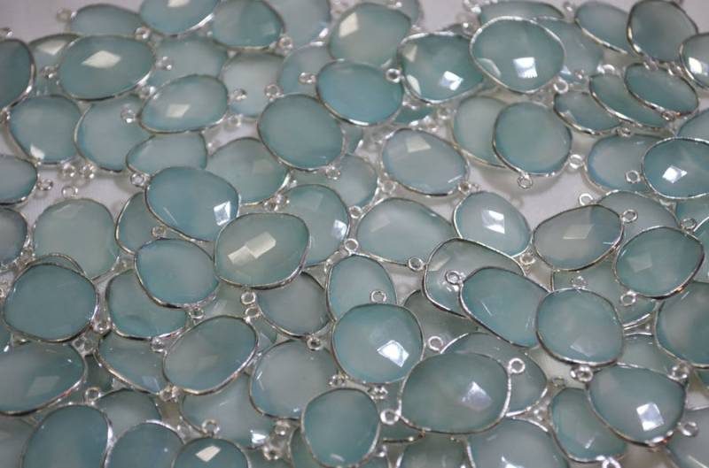 10 Stk. Seeschaum Chalcedon Verbinder in Aaa Qualität, 12Mm Bis 20 Mm Ca von GauravExports